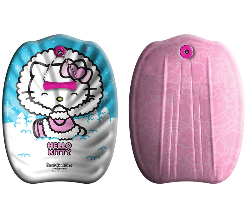 2枚セット HELLO KITTY SNO-STORM 24in SLED 雪遊び そり ハローキティ