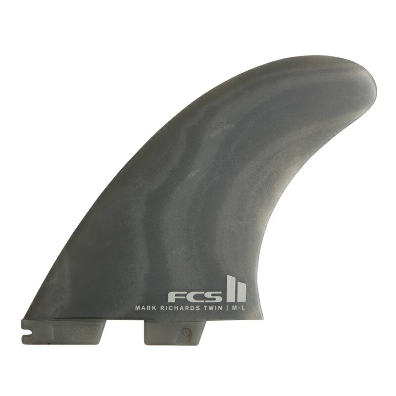 FCSII エフシーエス2 サーフィン フィン MR TWIN + STABILIZER MARK RICHARDS SHAPER SERIES SMOKE SWIRL