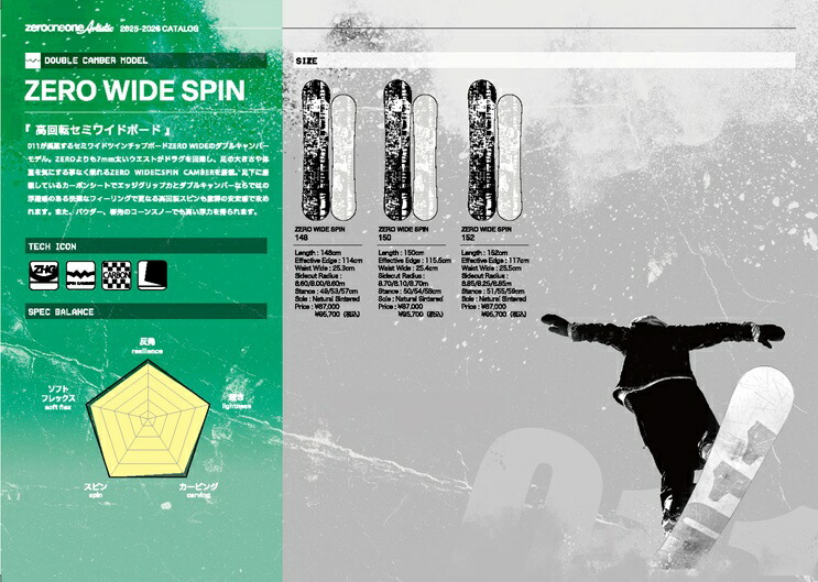 楽天市場】特典付き 25-26 011 Artistic ZERO ゼロ 148/150/152 ゼロ