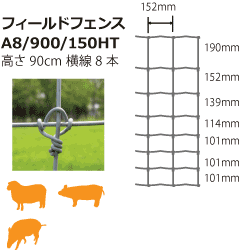 楽天市場 金網 フェンス ヒツジ 羊 Diy フィールドフェンスh900mm 高さ900ｍｍ 50ｍ巻 線径2 5mm フェンス ネットフェンス 金網 亜鉛メッキ 高耐久 防錆性 自力施工 Diy パドック 防獣 防疫 太陽光発電 侵入防止 獣害対策 酪農 畜産 放牧 ファームエイジ Far夢