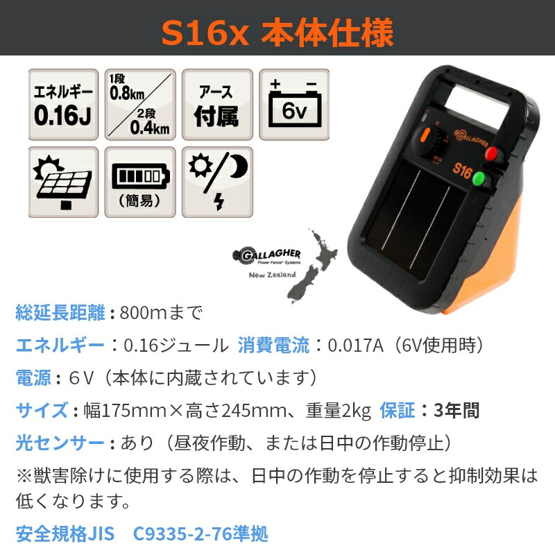 S16x本体仕様