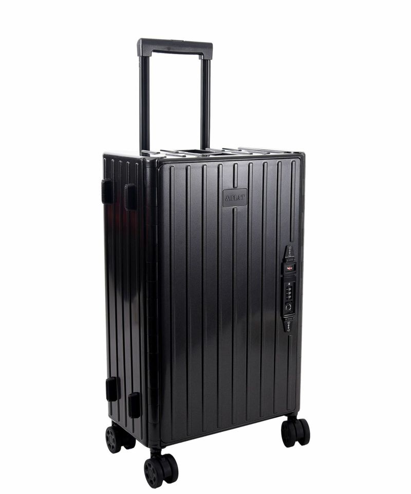【送料無料】 &.FLAT アンドフラット スーツケース 折りたためるキャリー 機内持ち込み 35L 49.5cm 3.8kg メタリックカラー ブラック/CULTURE MART (メーカー取寄)|サプライズ2
