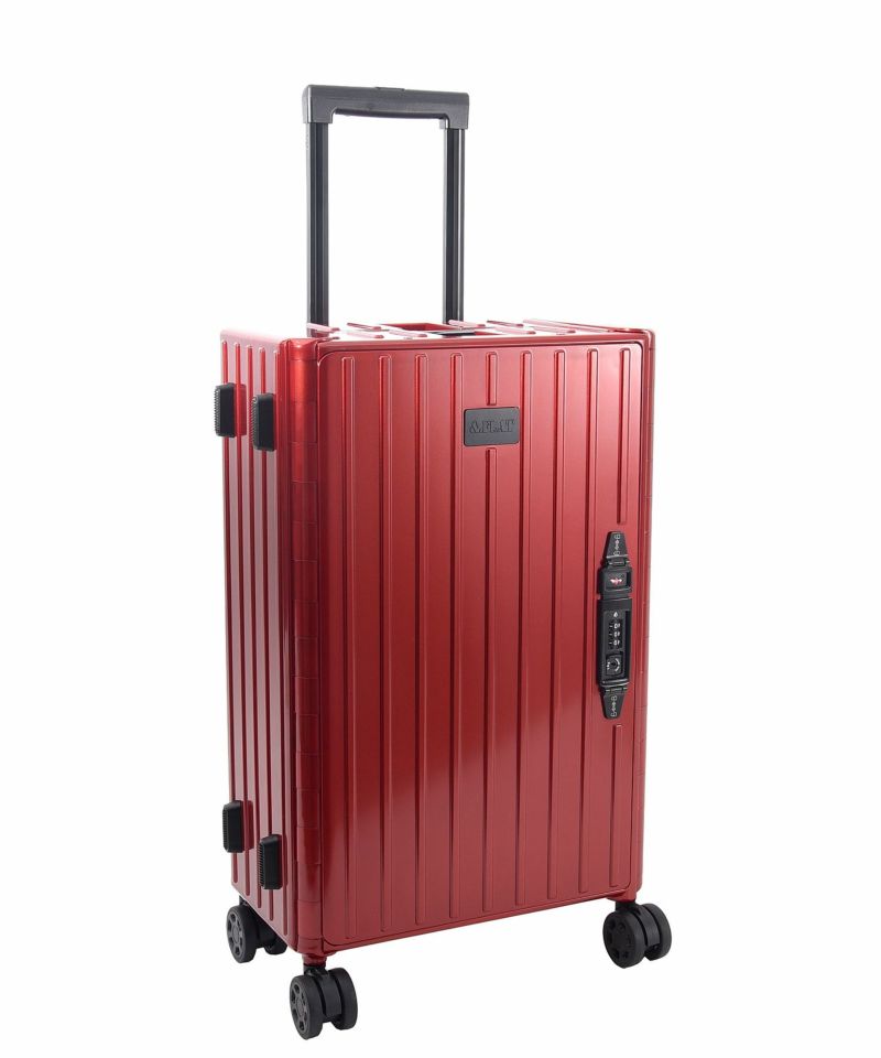 【送料無料】 &.FLAT アンドフラット スーツケース 折りたためるキャリー 機内持ち込み 35L 49.5cm 3.8kg メタリックカラー レッド/CULTURE MART (メーカー取寄)|サプライズ2