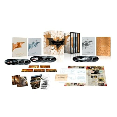 【取寄商品】BD / クリスチャン・ベール / ダークナイト トリロジー (本編4K Ultra HD Blu-ray3枚+本編Blu-ray3枚+特典Blu-ray3枚) (限定生産版) / 1000858120