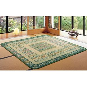 【新生活】国産い草ラグ(裏貼り) エンペラー (200cm × 250cm) (グリーン)【取寄商品】【北海道・沖縄送料別】|サプライズ2