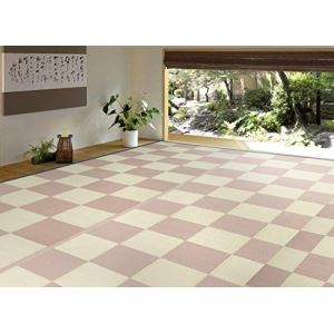 【新生活】 洗えるい草風カーペット 倉間 江戸間6畳 抗菌機能付き (261cm × 352cm) (ベージュ) 【取寄商品】【北海道・沖縄送料別】