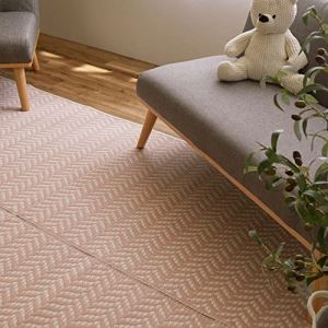 【新生活】洗えるい草風カーペット パスラッシュ 江戸間6畳 (261cm &times; 352cm) (ピンク)【取寄商品】【北海道・沖縄送料別】｜サプライズ2