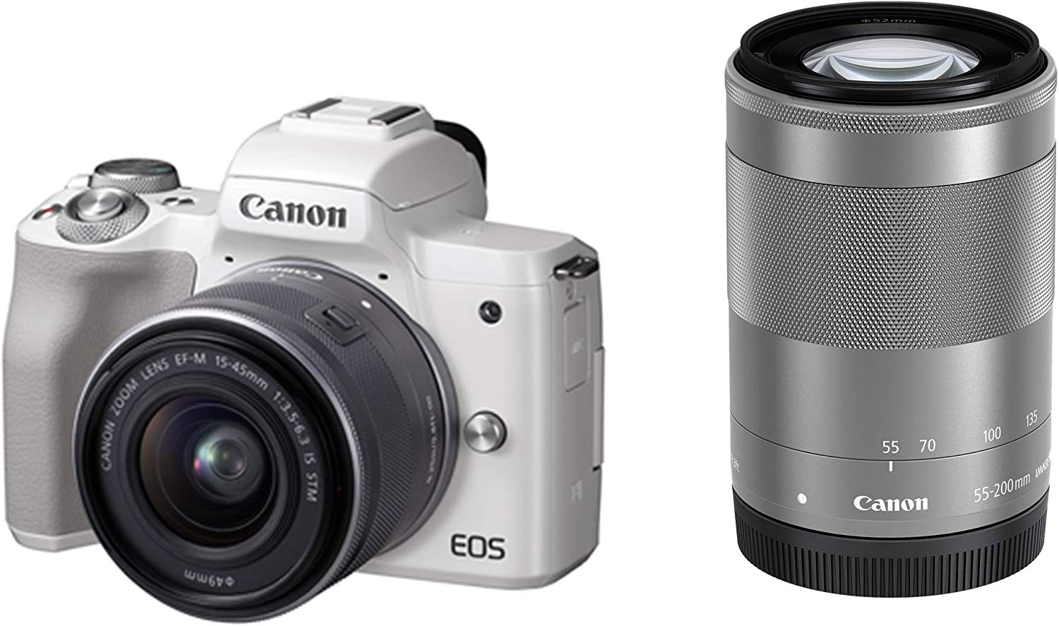 史上最も激安 Kiss Eos M Eoskissmwh Wzk Canon キャノン ホワイト ミラーレス一眼カメラ ダブルズームキット Ia3anbsdx9jo Adrm Com Br