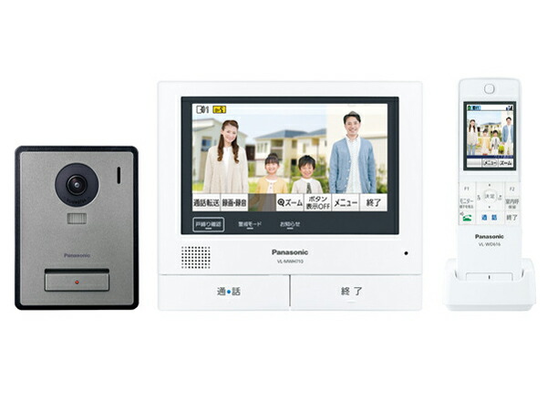 パナソニック VL-SWE710KF 外でも部屋の入り口電話機 無線電話管する付テレビドアホン 4549980486740