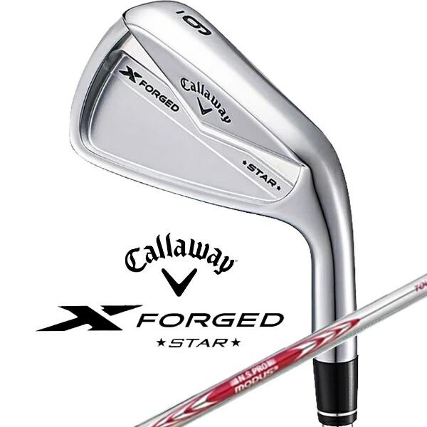 X-FORGED-STAR-I-2024-6-NS-S Callaway キャロウェイ ゴルフアイアンセット X FRGD STAR N.S.PRO MODUS3 TOUR 105（スチール）（S） 6本組（5I〜9I/PW） 2024年画像