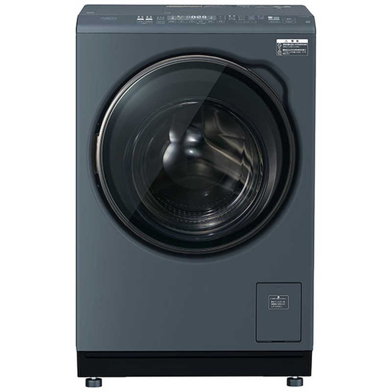 大阪限定設置込み AQW-DXS12A-L-K AQUA 【左開き】12.0kgドラム式洗濯乾燥機 サファイアブラック|apex店