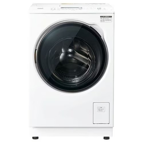 大阪限定設置込み AQW-DXS12A-L-W AQUA 【左開き】12．0kgドラム式洗濯乾燥機 ホワイト