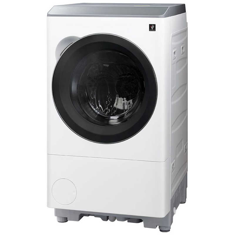 大阪限定設置込み ES-12X1-WR シャープ 【右開き】12kgドラム式洗濯乾燥機 マットホワイト|apex店