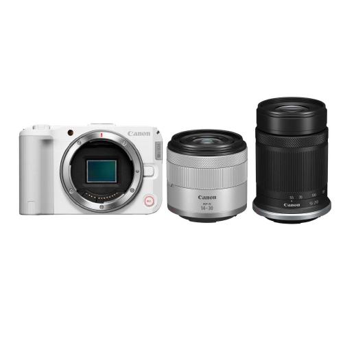 EOS-R50-V-WZK-W キヤノン Canon 鏡鑑レスカメラ EOS R50 V ダブルズームキット APS-C大きさ 鏡鑑レスカメラ＋取り替えっこ水晶体