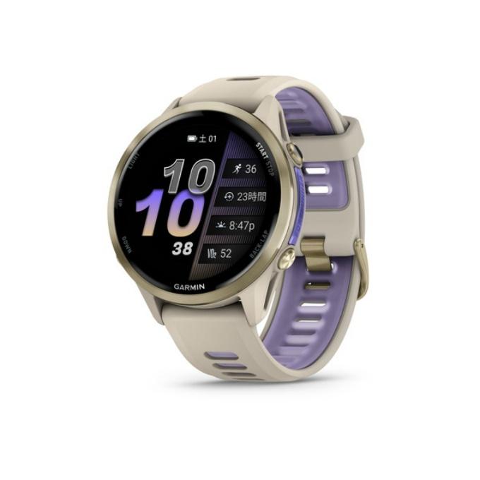 FORERUNNER-970-010-02969-52 ガーミン GARMIN 駈けっくらGPSご覧なさる Forerunner 970 French Grey/Indigo 47粍 ケイ素樹脂周波数帯域 心電図（ECG）適用業務 Suica相応う