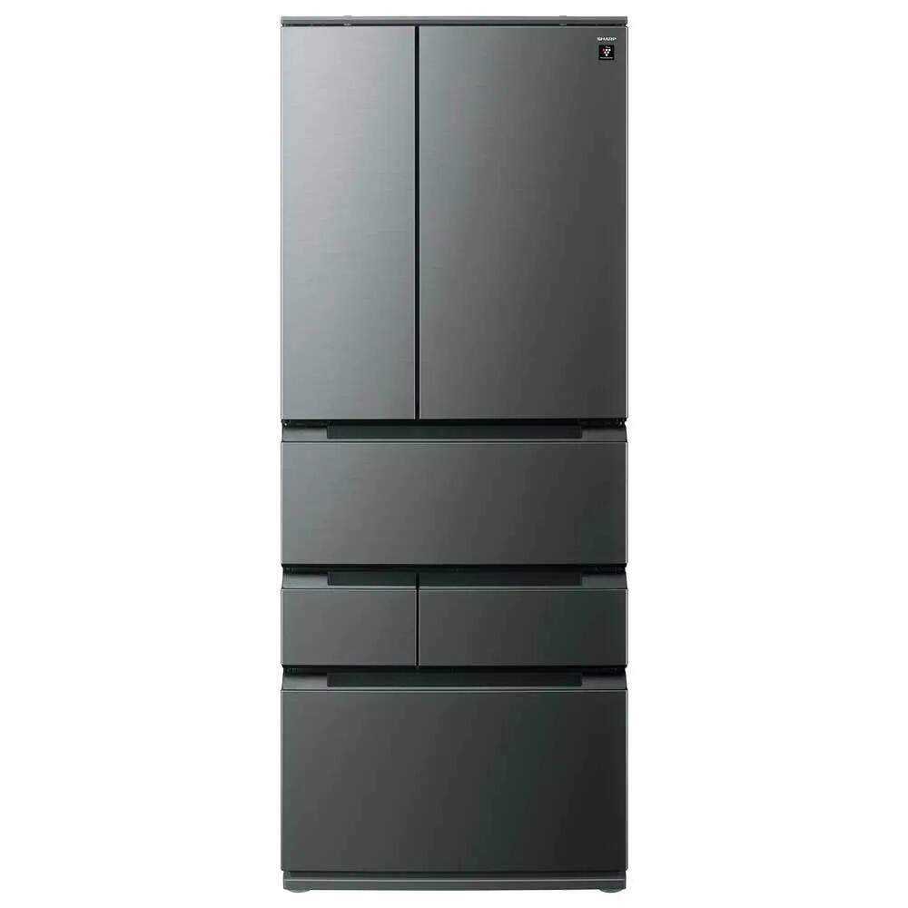 大阪押さえる据え付ける込み ]SJ-MF55R-H 薄墨色系 せつ然たる 電気冷蔵庫 545L 観音開き 6部屋の入り口  金属元素部屋の入り口