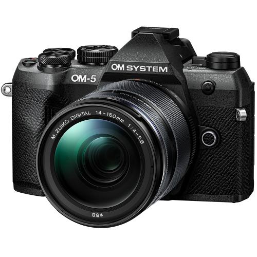 OM-5-MARK-II-14-150MM-II-LK-B OM SYSTEM オーエムシステム ミラーレスカメラ OM-5 Mark II 14-150mm II レンズキット ブラック|apex店