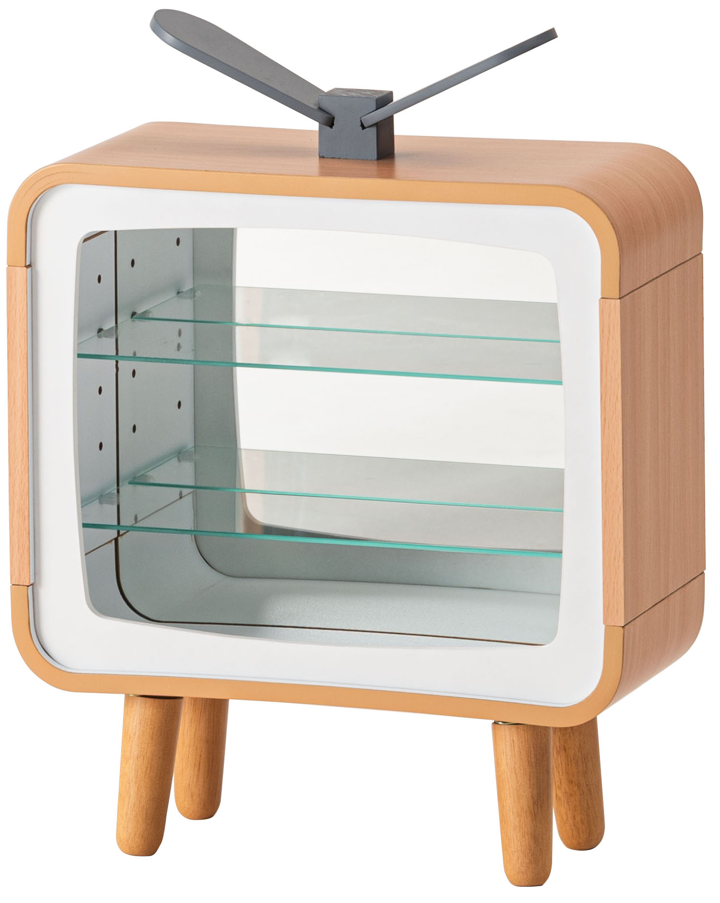 東谷レトロテレビラック (ナチュラル) (W35.5×D14.5×H47.5)【送料無料(北海道・沖縄送料別)】|サプライズWEB