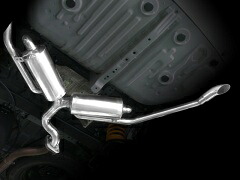 50系　エスティマ（3.5L2WD）用PFSループサウンドリアマフラー（ダウンテール）