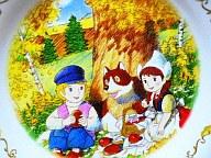 【中古】皿・茶碗(キャラクター) フランダースの犬 お皿(紅葉)画像