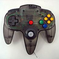 【中古】ニンテンドウ64ハード コントローラブロス(クリアブラック)