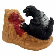 【中古】食玩 トレーディングフィギュア ゴジラ・モスラ・キングギドラ 大怪獣総攻撃 「ディフォルト名鑑 ゴジラ激闘集!」画像