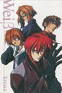 【中古】ポストカード(キャラクター) Weiβ kreuz-ヴァイスクロイツ- ポストカードセット Animage 1998年9月号第1ふろく画像