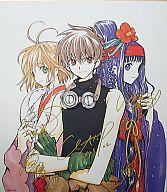 【中古】紙製品 CLAMP 複製サイン色紙 「DVD 劇場版 ツバサ・クロニクル 鳥カゴの国の姫君」 アニメイト予約特典画像