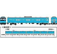 【中古】鉄道線路ひな型 JR201系東海道・山陽緩行線 7両書き割り 「鉄道線路寄せあわせ」 [243328]