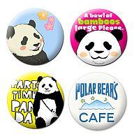【中古】バッジ・ピンズ(キャラクター) しろくまカフェ 缶バッジセットB画像