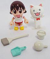 【中古】トレーディングフィギュア ともセット(パフォーマンススペシャル/着ぐるみ・バレーボール・ほうき・ちりとり・バケツ) 「あずまんが大王 じおらまあずまんが」画像