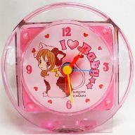 【中古】置き時計・壁掛け時計(キャラクター) ゆずゆちゃん ラブリーめざまし時計 「愛してるぜベイベ★★」 りぼん 2004年9月新学期超特大号特別付録画像
