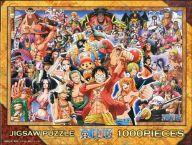 【中古】パズル<br> 麦わらの一味と能力者たち 「ワンピース」 ジグソーパズル 1000ピース セブンイレブン限定 [1000-380]