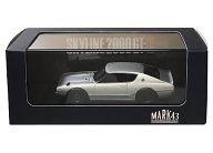 【中古】ミニカー 1/43 ニッサン地上地平GT-R KPGC100 運動競技車輪(しろがね色) [PM4308SS]