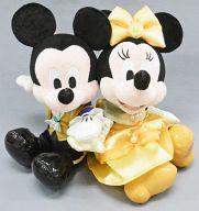 【中古】ぬいぐるみ ミッキー＆ミニー(美女と野獣/ディズニーランド開園31周年記念) ぬいぐるみセット 「ディズニー」 東京ディズニーランド限定