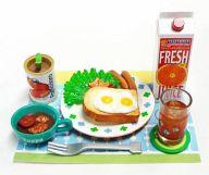 【中古】食玩 トレーディングフィギュア 7.元気印のモーニングセット 「ミニコレ どうぶつ店長シリーズ 黒ねこシェフのイタリアン」