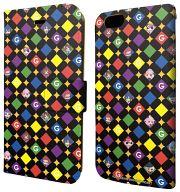 【中古】携帯ジャケット・カバー 04.SDキャラデザイン(ブラック) 手帳型スマホケース(iPhone6専用) 「ガンスリンガー ストラトス」画像