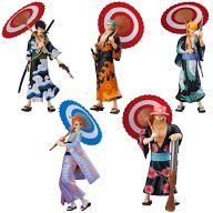 【中古】食玩 トレーディングフィギュア 全5種セット 「超ワンピーススタイリングEX KIMONO STYLE」