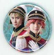 【中古】バッジ・ピンズ(男性) 星達磨(マクシミリアン)＆宇田川宰(ルートヴィヒ)/背景ターコイズ トレーディング缶バッジ 「王室教師ハイネ -THE MUSICAL-」画像