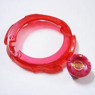 【中古】おもちゃ グレイブフレーム+ゴッドチップ(赤) 「ベイブレードバースト」 神パーツキャンペーン品画像