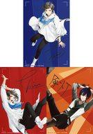 【中古】キャラカード(キャラクター) 久我壱星＆久我壱流＆八重樫剣介 キャラクターサイン入りピンナップブロマイド(3枚組) 「Blu-ray/DVD TSUKIPRO THE ANIMATION -ツキプロ・ジ・アニメーション- 第4巻」 封入特典画像