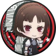 【中古】バッジ・ピンズ(キャラクター) 新島真 「セガコラボカフェ ペルソナ5 the Animation デフォルメ缶バッジA」画像