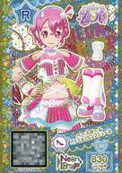 【中古】プリパラ/レア/マイチケ/シューズ/ポップ/NeonDrop/アイドルタイムプリパラ にのとドレッシングパフェ ジュエル＆コーデセット A-163[R]：ベースボールパッションピンクシューズ画像