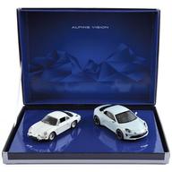 【中古】ミニカー 1/43 アルピーヌ A110 ＆ アルピーヌ・ヴィジョン 2016 2台書き割り [178558]
