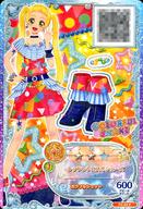 【中古】アイカツDCD/P/シューズ/ポップ/COLORFUL SHAKE/アイカツフレンズ!データカードダスグミ2 FC-24[P]：レッドレトロスポシューズ/日向エマ画像