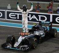 【中古】ミニカー 1/43 Mercedes F1 W07 Hybrid 2nd place Abu Dhabi GP 2016 #6(しろがね色×ライトグリーン) [S5025]