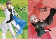 【中古】キャラカード(キャラクター) 堀宮英知＆桜庭涼太 キャラクターサイン入りピンナップブロマイド(2枚組) 「Blu-ray/DVD TSUKIPRO THE ANIMATION -ツキプロ・ジ・アニメーション- 第6巻」 封入特典画像