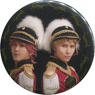 【中古】バッジ・ピンズ(男性) 星達磨(マクシミリアン)＆宇田川宰(ルートヴィヒ)/背景：黒 トレーディング缶バッジ 「ミュージカル『王室教師ハイネ-THE MUSICAL II-』」画像