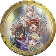 【中古】バッジ・ピンズ(キャラクター) 集合 「聖闘士星矢ショップ PART3 in 池袋P’PARCO 缶バッチ セインティア翔」 Limited Base限定画像