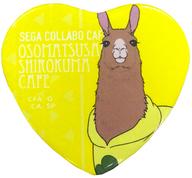 【中古】バッジ・ピンズ(キャラクター) ラマさん 「セガコラボカフェ おそ松さん×しろくまカフェ ハート型缶バッジA」画像